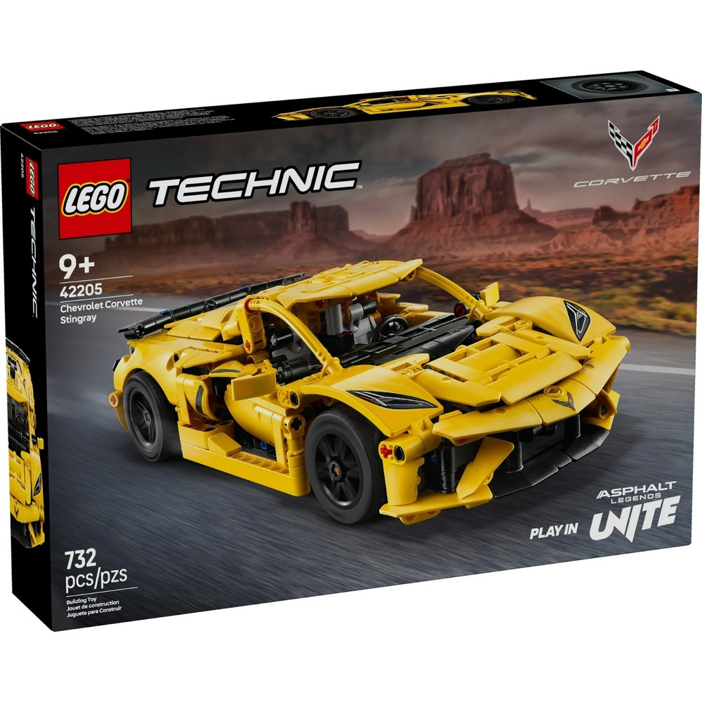 LEGO TECHNIC/CHEVROLET CORVETTE STINGRAY/42205/732 PCS/NEW/MINT BOX/MSLTCV070126